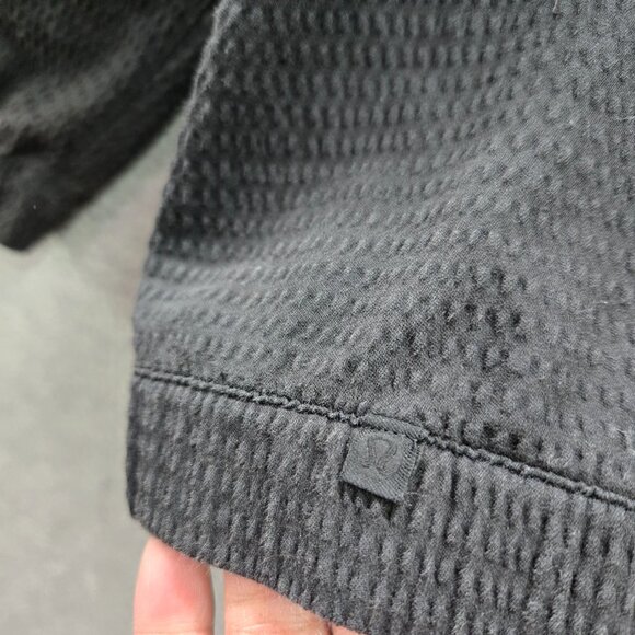 Lululemon x Peloton Women‎ Jacket 8 Black Pack Light Pullover 1/2 Zip READ - Picture 9 of 11